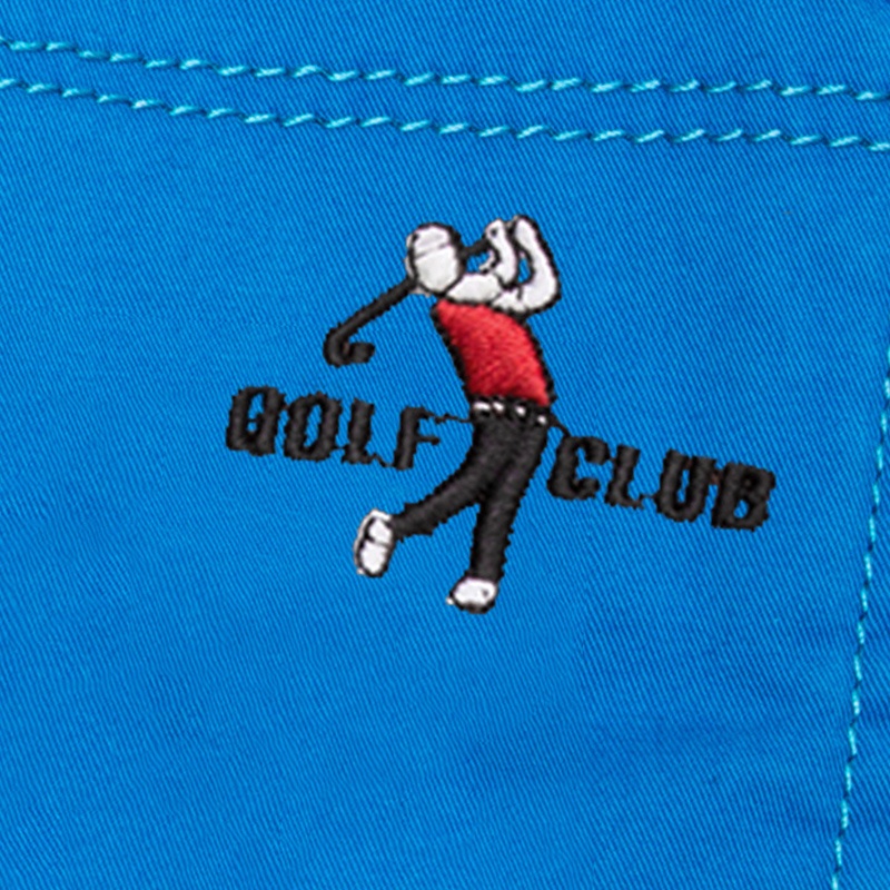 GOLF刺绣长裤打高尔夫球裤子男裤纯棉休闲舒适户外修身直筒裤微弹 - 图2