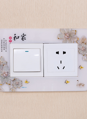 双开开关保护套亚克力双开开关贴