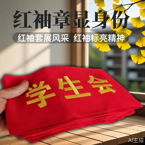 袖章订做 新员工学生会安全员袖标 袖套定做刺绣款高端水洗不褪色 - 图2