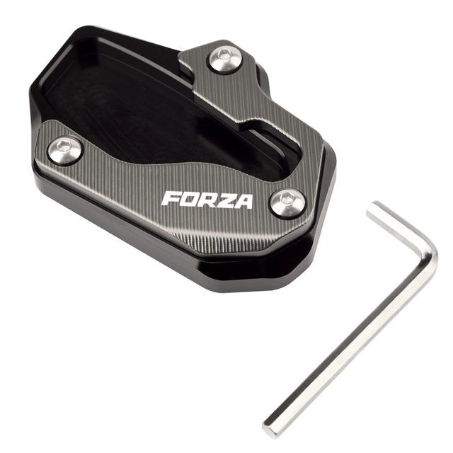 The side supports are modified to enlarge the base and stabilize the parking aluminum alloy.