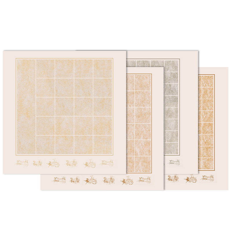 四尺斗方28格复古宣纸书法作品方格纸半生熟毛笔字仿古做旧创作纸,淘宝优惠券,粉丝福利购,淘宝优惠卷