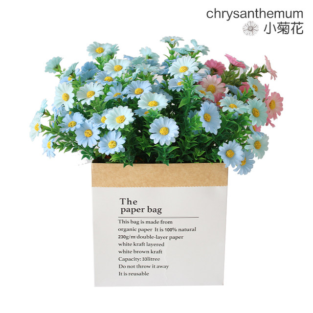 Pastoral plastic daisy fence living room ornaments flower arrangement