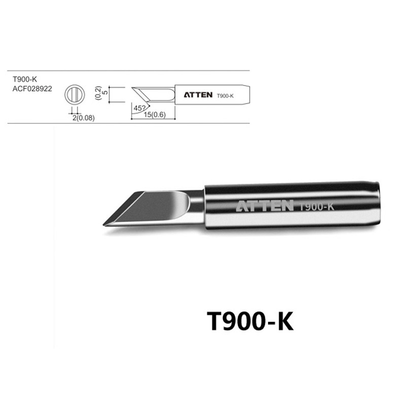 ATTEN安泰信T900烙铁头AT937焊咀938D烙铁嘴8586 936电洛铁头969 - 图0