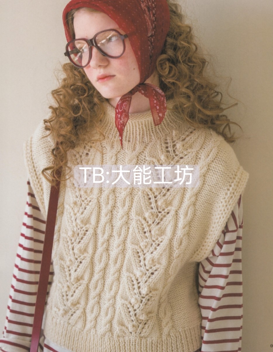 【日文】棒针编织 欧洲编织毛衣 2025秋冬套衫围巾手袋教程 429 - 图0