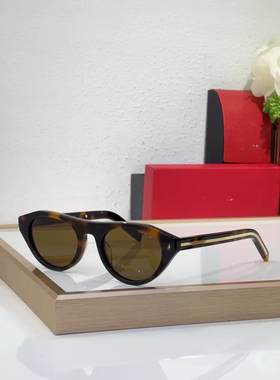 地球超新鲜刘宇宁同款墨镜女款复古高级感太阳镜防紫外线眼镜茶色