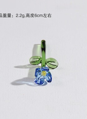 琉璃花朵摆件客厅插花仿真花束玫瑰郁金香纯手工淄博桌面装饰礼物