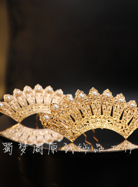 唐风明制百搭款旗袍头饰摄影发冠