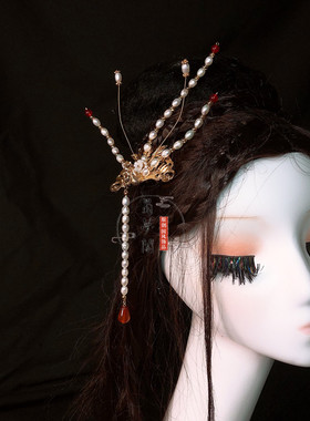 原创明制手工发饰改良红楼梦珍珠