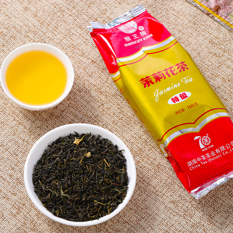 猴王茉莉花茶浓香特特级一级苿莉绿茶2023新款口粮茶叶100g/250g