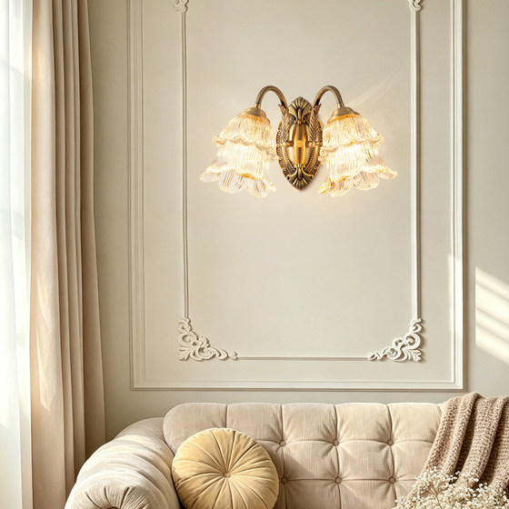 French medieval bedroom wall lamp bedside lamp
