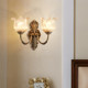 American retro wall lamp bedroom bedside living room wall lamp