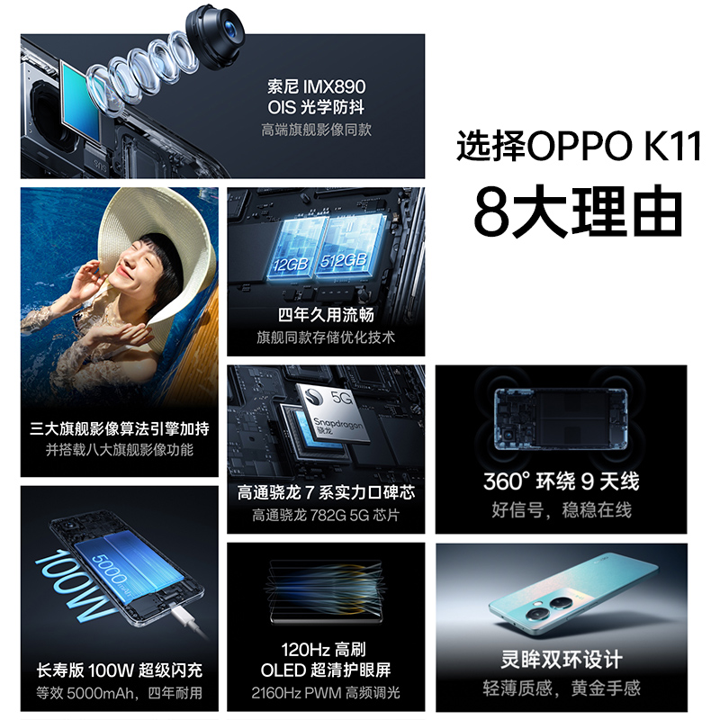 [立减820]OPPO K11 oppok11手机新款上市 oppo手机官方旗舰店官网正品 oppok11x 0ppo5g手机k10prok9oppok7x-图2