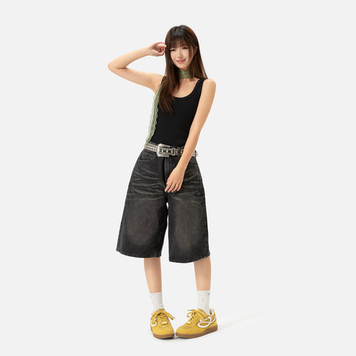 森果果 6.2CM内增高/厚底德训鞋男女款日常通勤休闲百搭黄色鞋子 - 图0