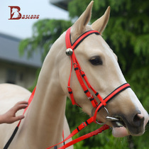 Horse Cage Head Water Le Reins Rope Nose Leash Red PVC Suit High Price-performance Horse Dragon Head Eight Feet Long Leash Rope