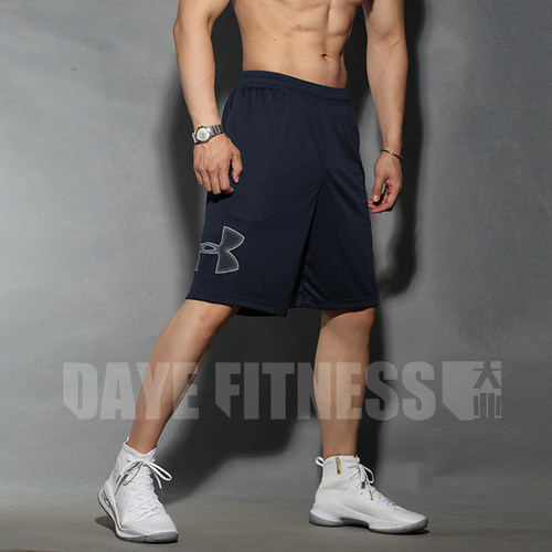 安德玛男子速干透气跑步短裤健身训练篮球薄款宽松健身裤1306443 - 图1