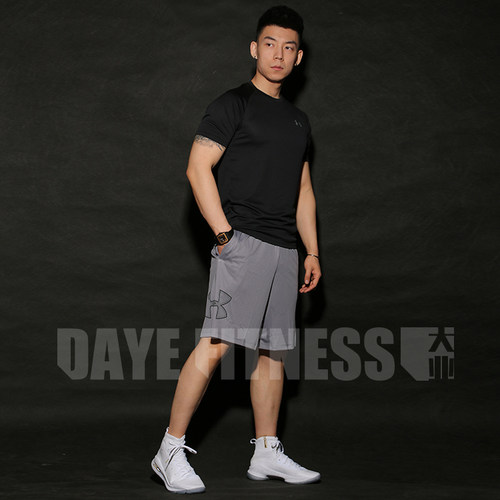 安德玛男子速干透气跑步短裤健身训练篮球薄款宽松健身裤1306443 - 图0