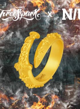 FreeSpark联名NOUS厂牌西安限定秦剑戒指