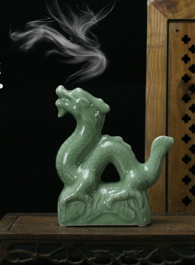 桌面摆件汝瓷吉祥中式