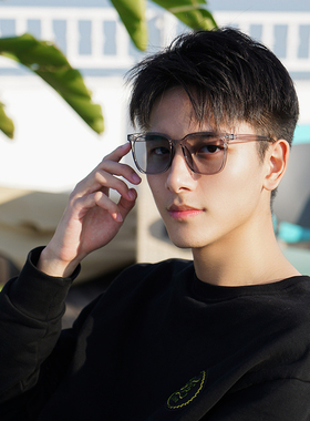 地球是圆的感光变色眼镜小配