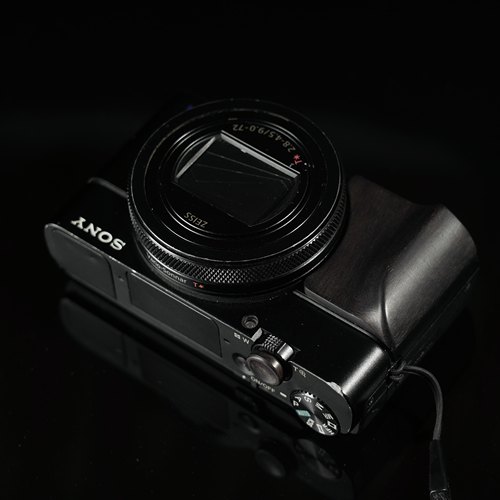 实木相机索尼RX100黑卡手柄快门按钮RX100M6 M7防滑柄RX100M5 M4 - 图0