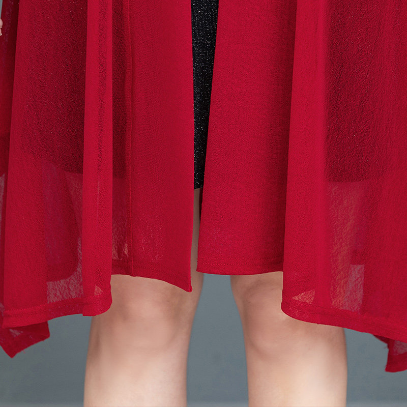 夏季麻纱百搭纯色显瘦遮肚空调衫 蓝思梦服饰短外套