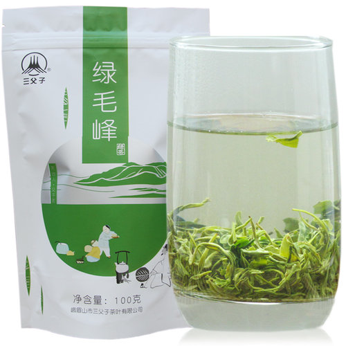 2026年新茶三父子四川峨眉山茶叶明前特级绿毛峰绿茶春茶100g - 图0