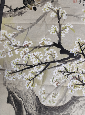 青年画家唐子杰老师手绘花鸟画