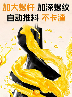恒芝原汁机低速慢榨汁机全自动多功能慢速榨汁小型不锈钢渣汁分离