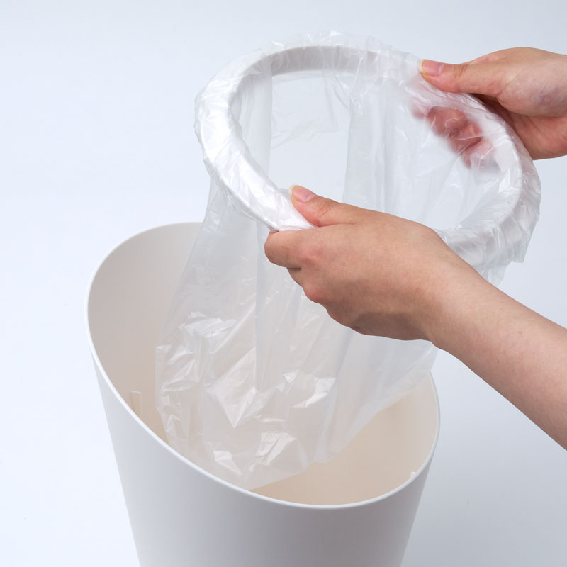 Imd日本进口简约垃圾桶家用客厅厨房卧室小号收纳桶办公室卫生间 - 图0