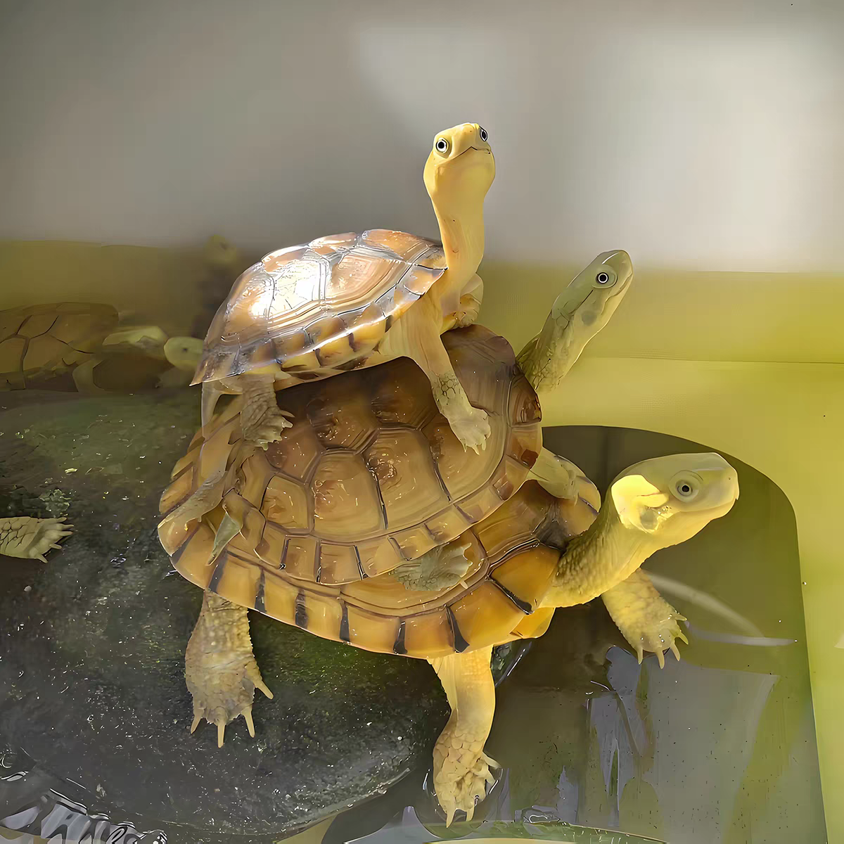 三黄金头龟   聚财纯种金钱龟好养小乌龟小青龟宠物观赏乌龟活物,淘宝优惠券,粉丝福利购,淘宝优惠卷