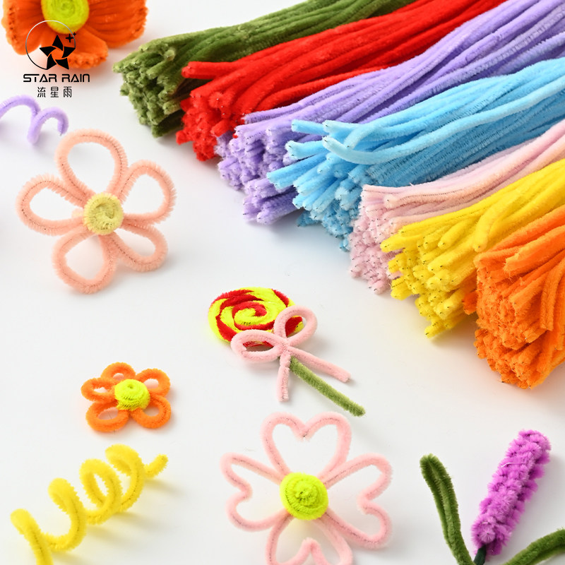 流星雨马卡龙色毛根扭扭棒鲜花零食花束装饰材料手工diy彩色毛条,淘宝优惠券,粉丝福利购,淘宝优惠卷
