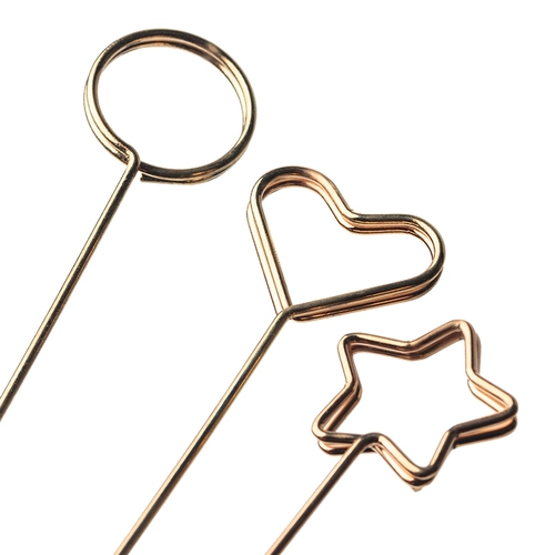 Десяти -летящий старый магазин 16 цветовой букет карта карта Клип Клип Золотая Золотая Металлическая штекер -В IN Flower Pugure Pole Clork Puckaging Materal Card Clip Fangy Flower Art Material