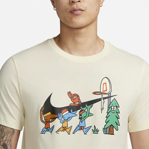 Nike/耐克正品夏季休闲圆领男子运动短袖T恤FD0068-113 - 图2