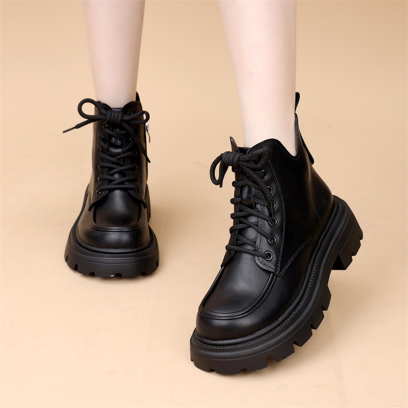 厚底防水雪地靴女2025新款冬季加绒加厚短靴保暖防滑马丁靴小码34,淘宝优惠券,粉丝福利购,淘宝优惠卷