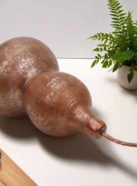 铜葫芦摆件手工加厚镇宅风水紫铜