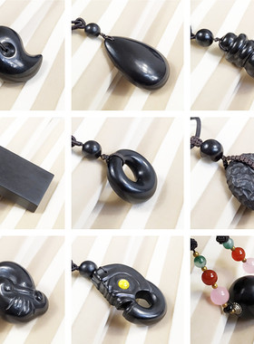 雕刻男女款水滴平安扣项链