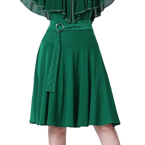 Новая юбка Gitta Hot Drill International Dance International Dance Юбка Три ступенька, ступенья на большую юбку плавающую ленту танцевальную юбку