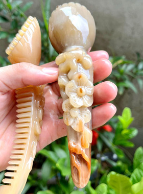 经络疏通莲蓬按摩棒牛角拨筋棒
