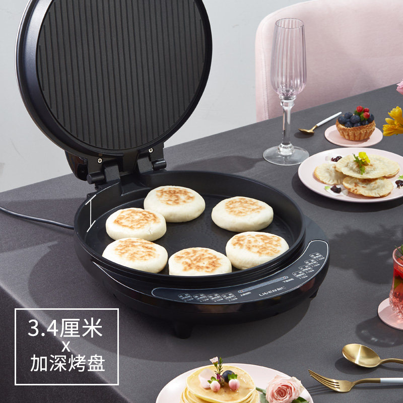 利仁j8345档双面加热新款电饼铛 佑和电器电饼铛/可丽饼机/薄饼机