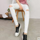 Women's thin tying pants Korean women's pencil pants small feet pants trousers women's slim leggings outer pants