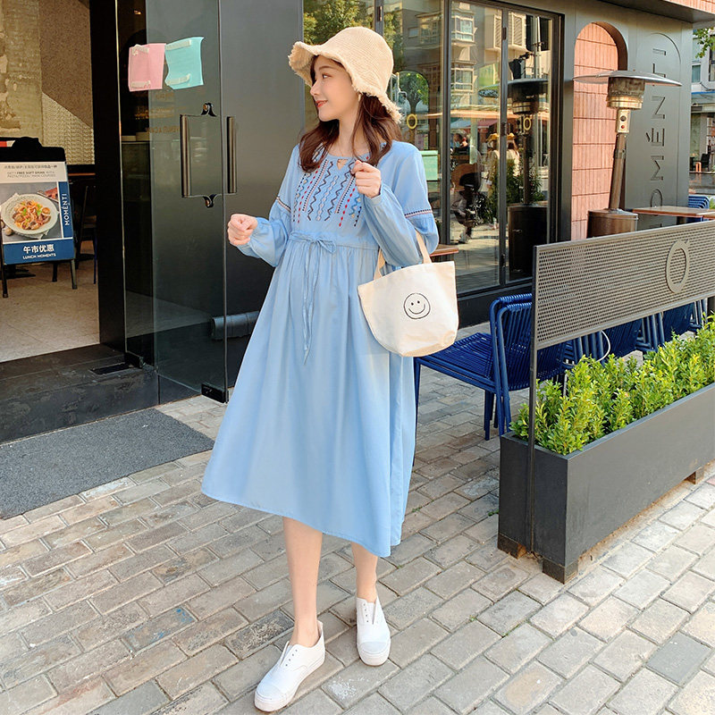孕妇秋季可调节孕妇装2020连衣裙 资兰连衣裙