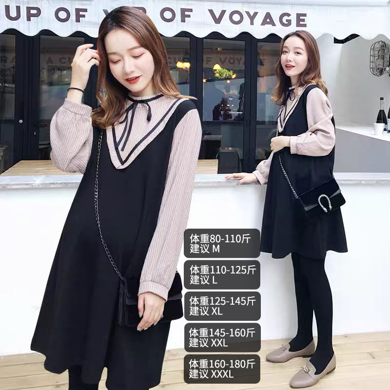 孕妇秋装外出时尚款2020秋季连衣裙 资兰连衣裙