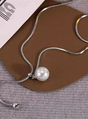 珍珠长款毛衣链2025新款爆款轻奢气质时尚小众项链女高级感配饰