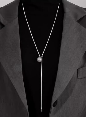 珍珠长款毛衣链2025新款爆款轻奢气质时尚小众项链女高级感配饰