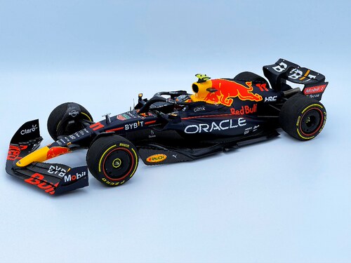 全新 迷你切 F1 车模 1/18 2022 RB18 佩雷兹 摩纳哥 第1名 - 图1