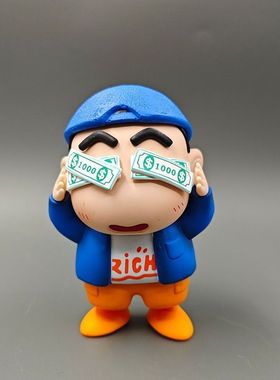 24cm超大美金暴富存钱罐摆件