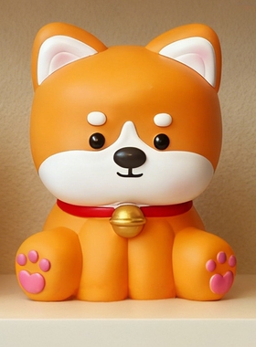 生肖狗防摔存钱罐摆件生日礼物
