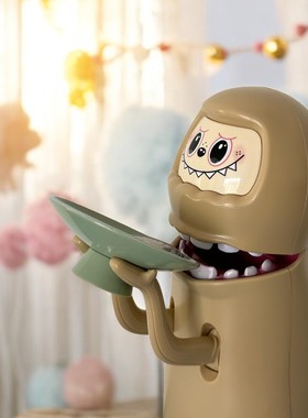 整蛊搞怪卡通打嗝硬币存钱罐摆件