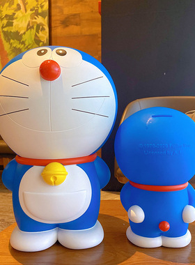 正版卡通哆啦A梦存钱罐摆件