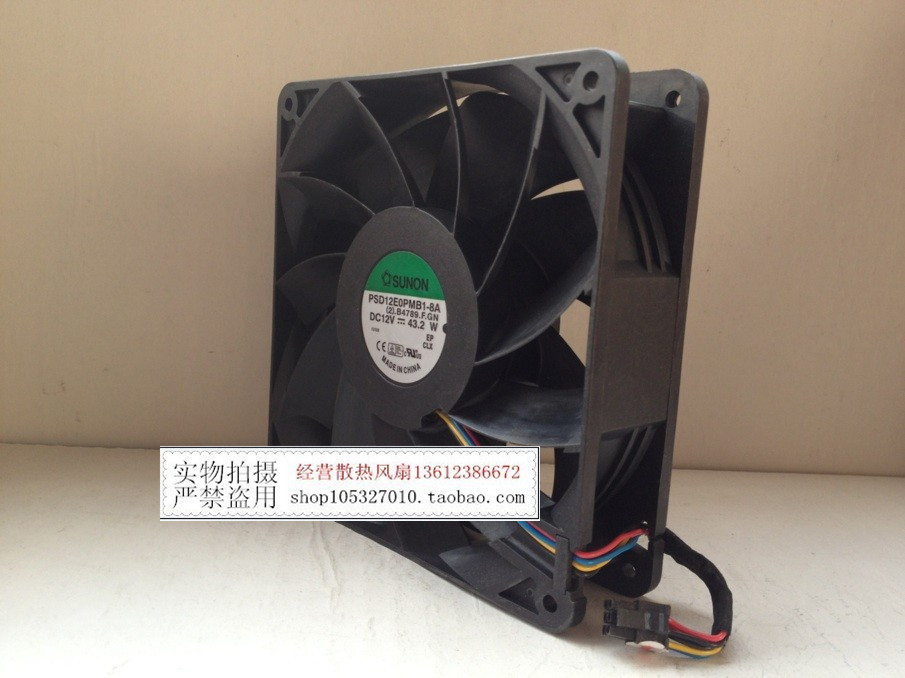 SUNON PSD12E0PMB-8A (2).B4789.F.GN 12V 43.20W 14CM 14038风扇 - 图0